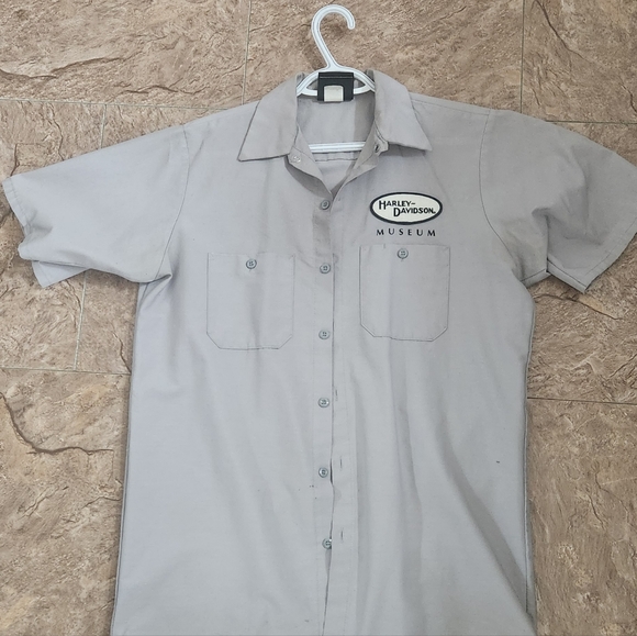 Harley Davidson button up short sleeve - Picture 1 of 5